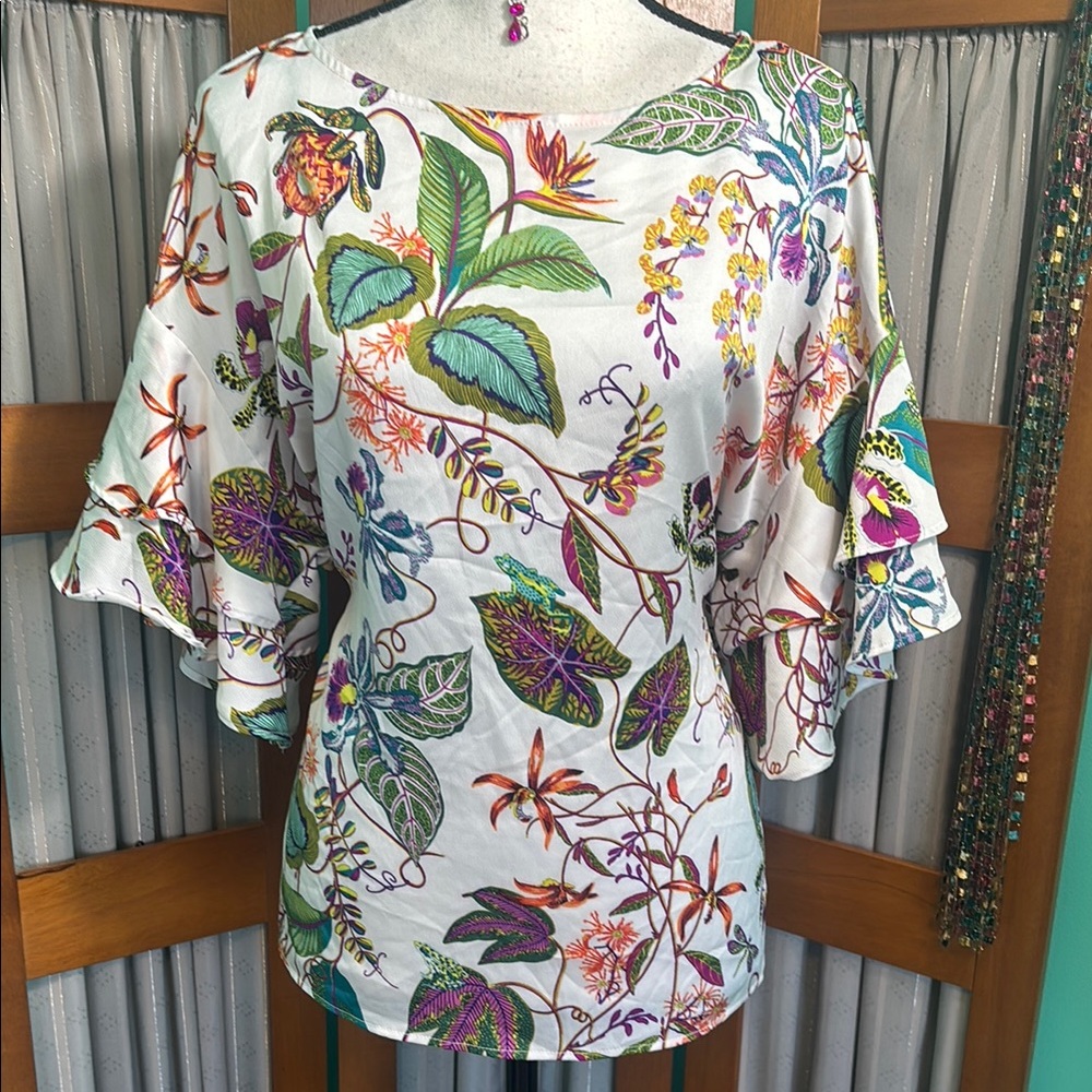 H&M Floral Multicolor Women's Top
